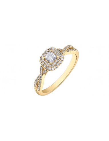 Engagement Ring 10 Karat Yellow Gold  - Canadian Diamond ou a consommer sur place