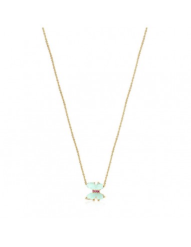 Tous Gold with Amazonite and Ruby Vita Necklace 918532040 pas chere