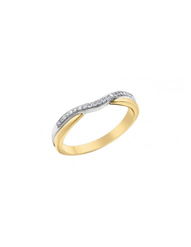 Diamond Band 10 Karat Gold (0.10CT TDW) de France