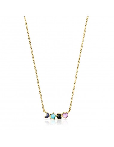 Tous Glory Necklace in Gold Vermeil with Gemstones 918592510 Faites des économies