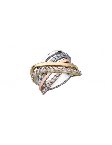 10 Karat Gold Tri Colour Diamond Ring (1.00CT TDW) Les magasins à Paris et en Île-de-France