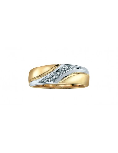 Matching Wedding Diamond Bands Diamond Band 10 Karat Gold (0.05CT TDW) Amélioration de cerveau avec