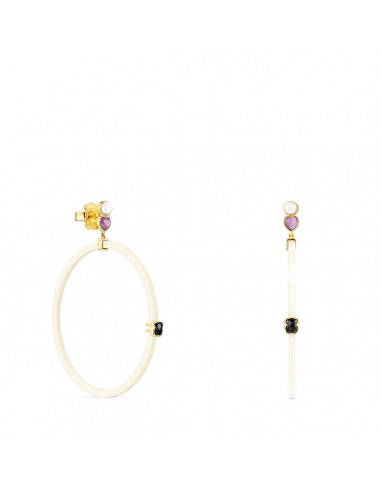 Tous Glory Earrings in Resin with Gold Vermeil and Gemstones 918593530 une grave pollution 