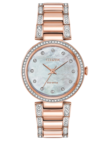 Citizen Eco-Drive Silhouette Crystal Watch Faites des économies