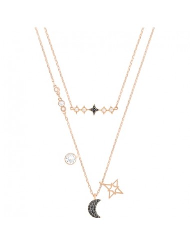 Swarovski Symbolic Moon Necklace Set, Multi-colored, Mixed Plating 5273290 Voir les baskets