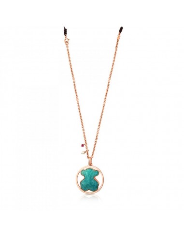 Tous Rose Vermeil Silver Camille Necklace with Amazonite, Ruby and Pearl 712164650 s'inspire de l'anatomie humaine