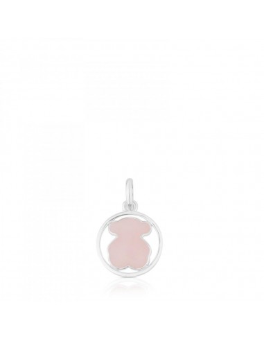 Tous Silver Camille Pendant with Rose Quartz 712164660 pas cher 