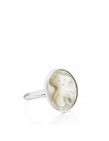 Tous Silver Camee Ring with Mother-of-Pearl 712325601 paiement sécurisé