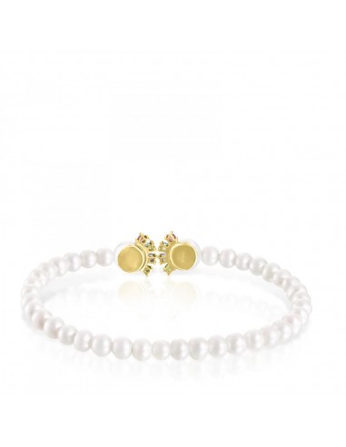 Tous Pearl and Gold Real Sisy Bracelet with Gemstones 812451030 de la marque