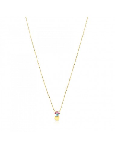 Tous Gold Real Sisy heart Necklace with Gemstones 812452050 le concept de la Pate a emporter 