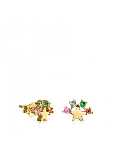 Tous Gold Real Sisy star Earrings with Gemstones 812453040 paiement sécurisé