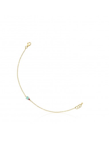 Tous Mini Ivette Bracelet in Gold with Amazonite and Ruby 912191010 2024