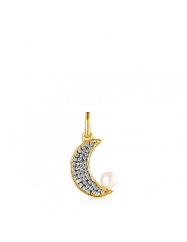 Tous Nocturne half-moon Pendant in Gold Vermeil with Diamonds and Pearl 918444550 Comment ça marche