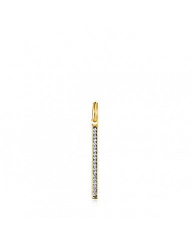 Tous Nocturne bar Pendant in Gold Vermeil with Diamonds 918444520 chez Cornerstreet bien 