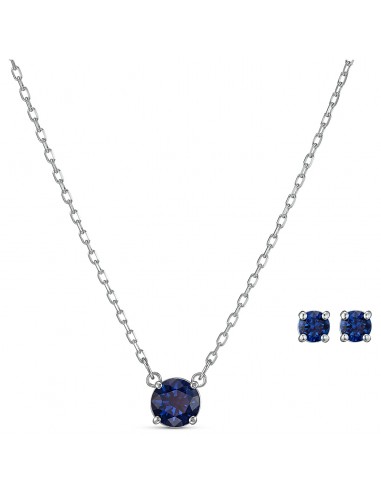 Swarovski Attract Round Set, Blue, Rhodium plated 5536554 pour bénéficier 