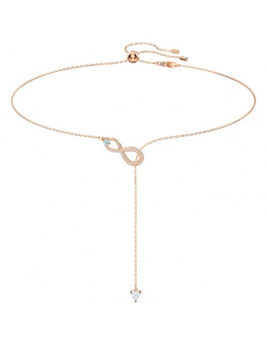 Swarovski Infinity Y Necklace, White, Rose-gold tone plated 5521346 Le MVP de beaucoup