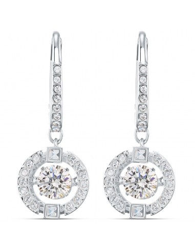 Swarovski Sparkling Dance Pierced Earrings, White, Rhodium plated 5504652 À commander