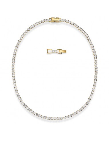 Swarovski Tennis Deluxe Necklace, White, Gold-tone plated 5511545 Les magasins à Paris