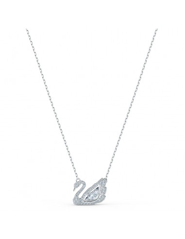 Swarovski Dancing Swan Necklace, White, Rhodium plated 5514421 outlet