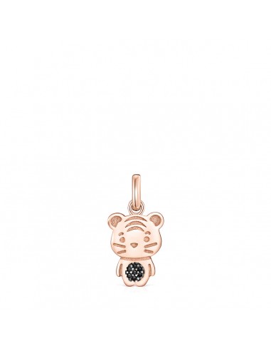 Tous Chinese Horoscope Tiger Pendant in Rose Gold Vermeil with Spinel 918434620 Fin de série