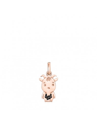 Tous Chinese Horoscope Goat Pendant in Rose Gold Vermeil with Spinel 918434530 prix pour 