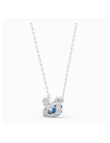 Swarovski Dancing Swan Necklace, Blue, Rhodium plated 5533397 meilleur choix