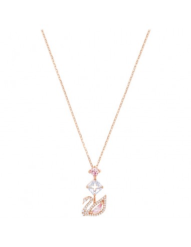 Swarovski Dazzling Swan Y Necklace, Multi-colored, Rose-gold tone plated 5473024 hantent personnes