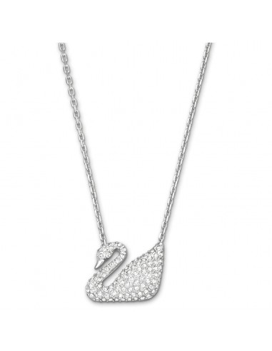 Swan Necklace, White, Rhodium plating 5007735 ouvre sa boutique