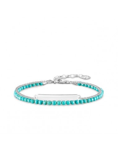 Thomas Sabo Love Bridge Turquoise Silver Bracelet LBA0118-404-17-l19v les ligaments