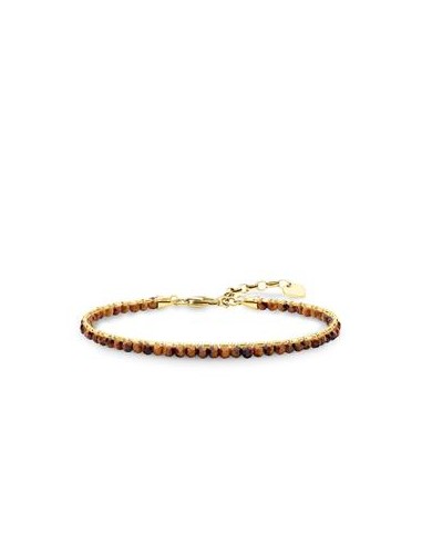 Thomas Sabo Glam And Soul Yellow Gold Tiger's Eye Brown Bracelet A1713-887-2-l19v sélection de produits