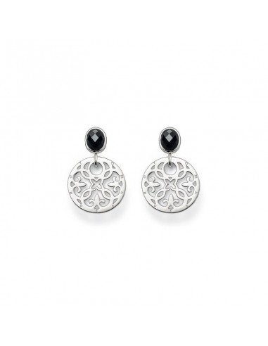 Thomas Sabo Silver Arabesque Disc Drop Earrings H1779-051-11 Venez acheter