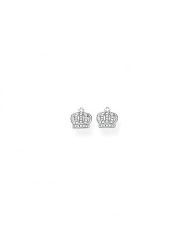 Silver Crown Ear Studs H1879-051-14 Economisez 